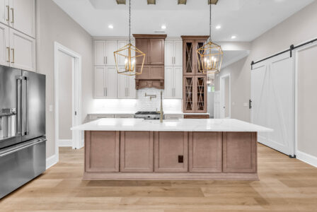 kitchen of Waterbridge home by swift creek homes