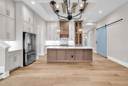kitchen of Waterbridge home by swift creek homes
