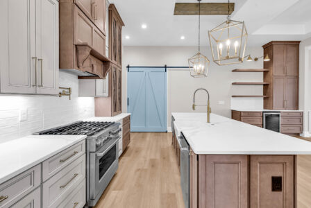 kitchen of Waterbridge home by swift creek homes