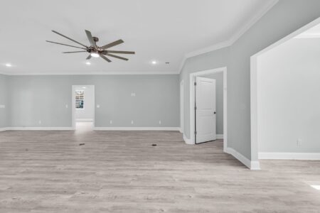 living room of Hagley home by swift creek homes