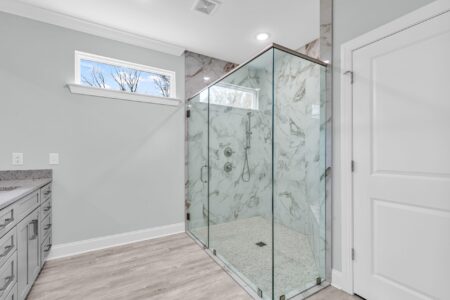 bathroom of Hagley home by swift creek homes