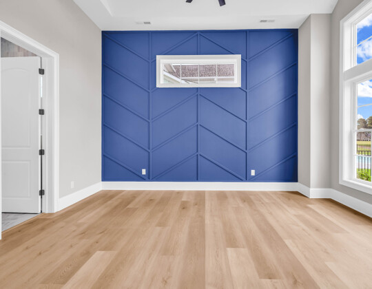 master bedroom of Waterbridge home by swift creek homes