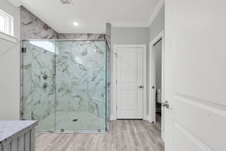bathroom of Hagley home by swift creek homes