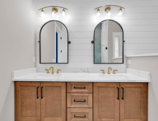 master bathroom of Waterbridge home by swift creek homes