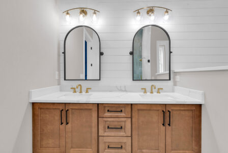 master bathroom of Waterbridge home by swift creek homes