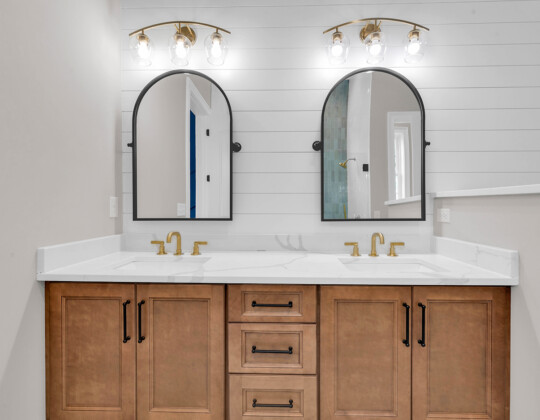 master bathroom of Waterbridge home by swift creek homes