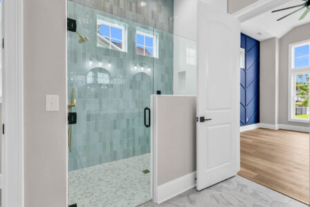 master bathroom of Waterbridge home by swift creek homes