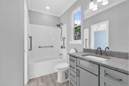 bathroom of Hagley home by swift creek homes