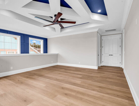 loft of Waterbridge home by swift creek homes