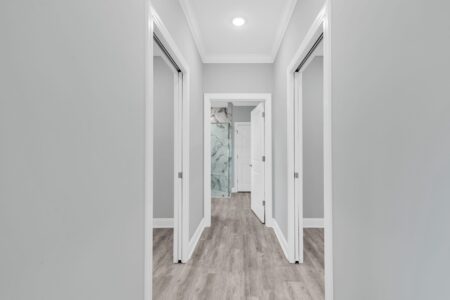 hallway of Hagley home by swift creek homes