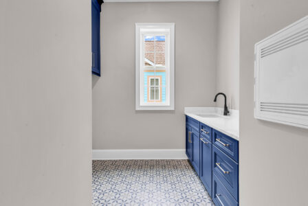 utility laundry room of Waterbridge home by swift creek homes