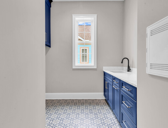 utility laundry room of Waterbridge home by swift creek homes