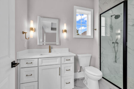 bathroom of Waterbridge home by swift creek homes