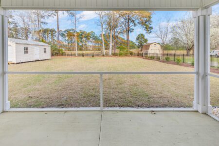 porch of Hagley home by swift creek homes