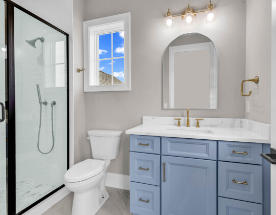 bathroom of Waterbridge home by swift creek homes