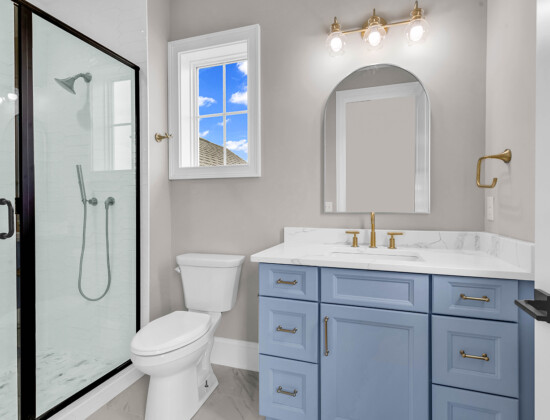 bathroom of Waterbridge home by swift creek homes