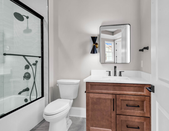 bathroom of Waterbridge home by swift creek homes