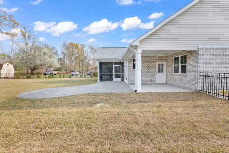 exterior rear of Hagley home by swift creek homes