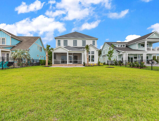 rear exterior of Waterbridge home by swift creek homes