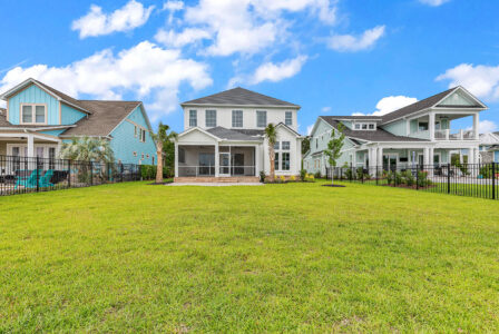 rear exterior of Waterbridge home by swift creek homes