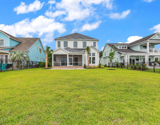 rear exterior of Waterbridge home by swift creek homes