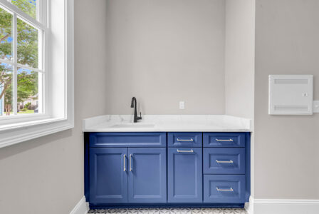 utility laundry room of Waterbridge home by swift creek homes