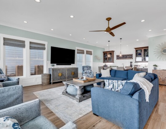 living room of S Ocean home by swift creek homes