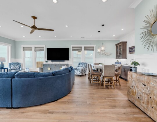 living room of S Ocean home by swift creek homes