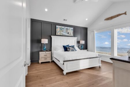 bedroom of S Ocean home by swift creek homes