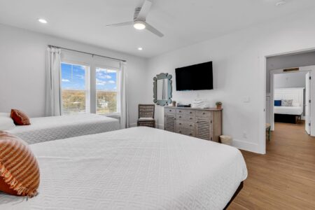 bedroom of S Ocean home by swift creek homes