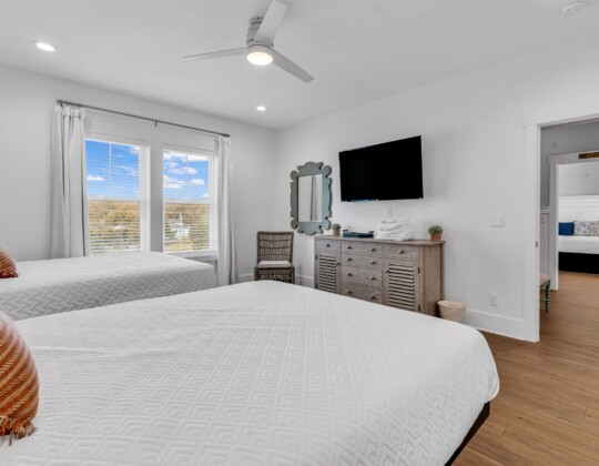 bedroom of S Ocean home by swift creek homes