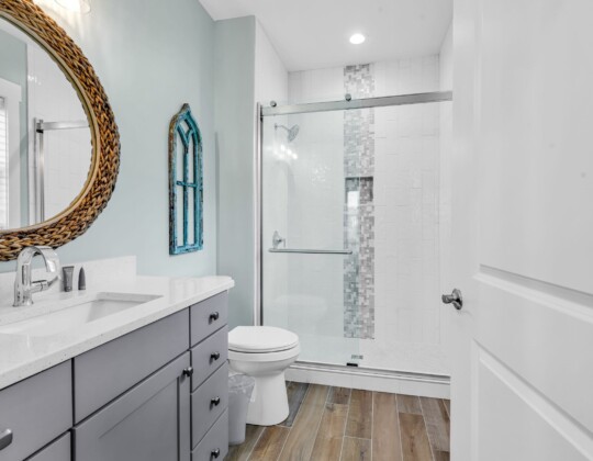 bathroom of S Ocean home by swift creek homes