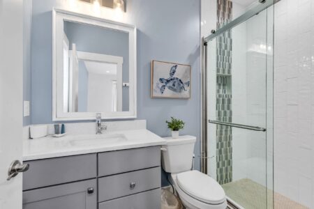 bathroom of S Ocean home by swift creek homes