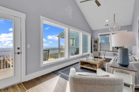 sunroom of S Ocean home by swift creek homes