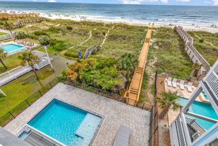 pool of S Ocean home by swift creek homes