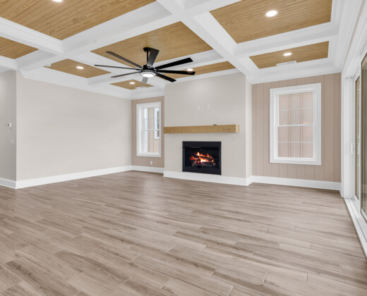 main living room of Whispering Winds home