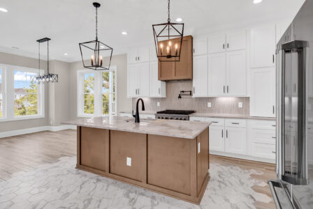 modern kitchen of Whispering Winds home