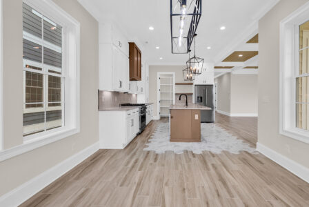 modern kitchen of Whispering Winds home