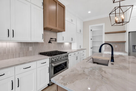 modern kitchen of Whispering Winds home