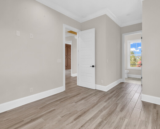 guest bedroom of Whispering Winds home