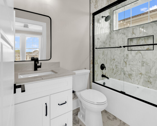 bathroom of Whispering Winds home