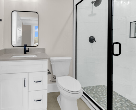 bathroom of Whispering Winds home