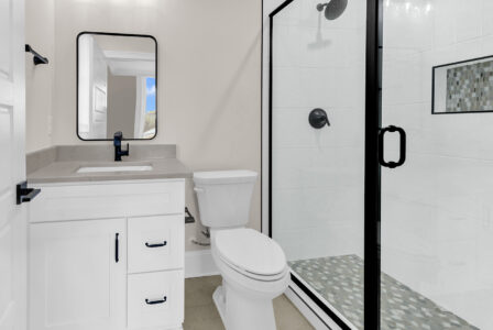 bathroom of Whispering Winds home
