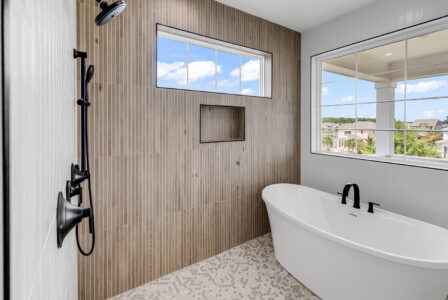 Custom bathroom design that shows why many choose to build now or wait in Myrtle Beach.