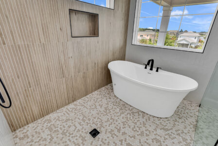 primary bathroom of Whispering Winds home