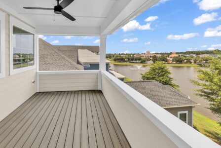 primary bedroom exterior porch of Whispering Winds home