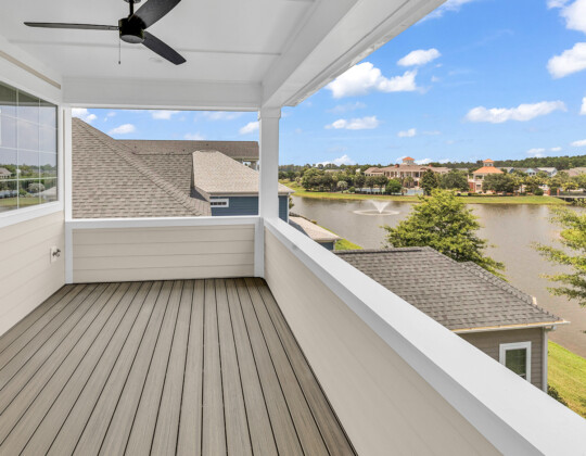 primary bedroom exterior porch of Whispering Winds home