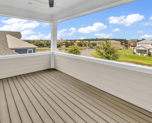primary bedroom exterior porch of Whispering Winds home