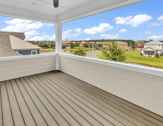 primary bedroom exterior porch of Whispering Winds home