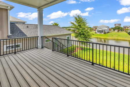 main porch of Whispering Winds home